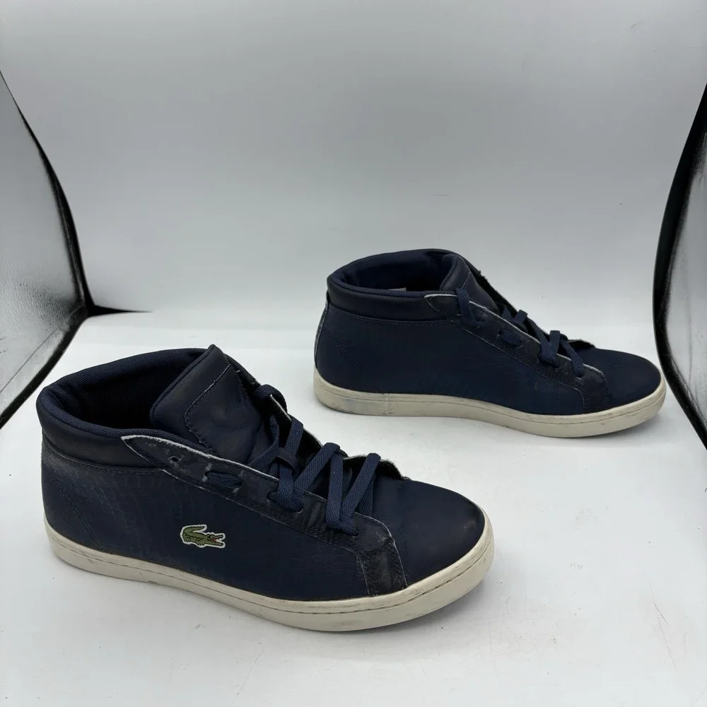 Lacoste Shoes‎ Mens Size 8.5 Straightset Navy Blue Sneakers